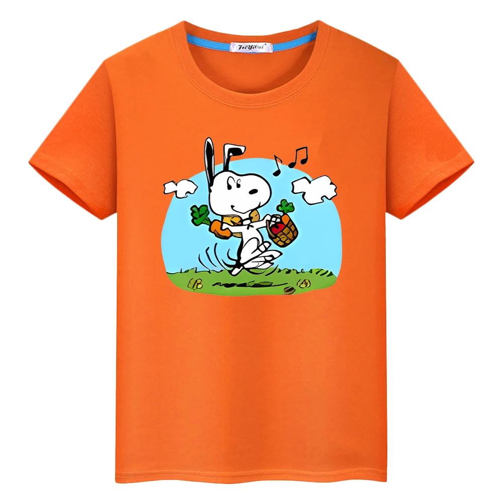 

Футболка для детей, мальчиков 10 лет, топы из 100% хлопка с принтом Снупи, кавайные топы, короткие футболки с героями мультфильмов, футболка с гордостью, y2k, цельная одежда для девочек