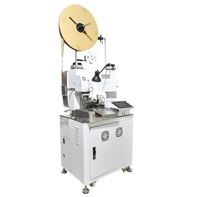2026Hot Factory Sell Full Automatic 2 Ends Terminal Crimping Machine Double Ends Wire Jst Terminals Crimping Machine