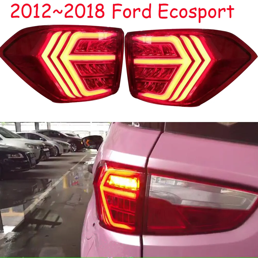 1set car Tail light for Ford Ecosport car accessories 2012 2013 2014 2015 2016 2017 2018 LED DRL taillamp for Ecosport fog light