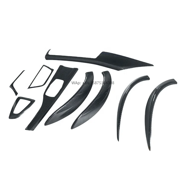 

RHD Real Dry Carbon Fiber Trims Car Carbon Interiors Trim for 3 4 Series F30 F36 Dashboard Cover Trims