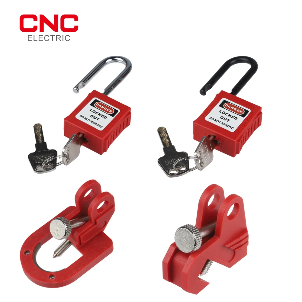 CNC Industrial Air Switch Safety Lockout Electrical Safety Lock And 38mm Nylon Shackle Household Plug Lockout Device Safety Tool