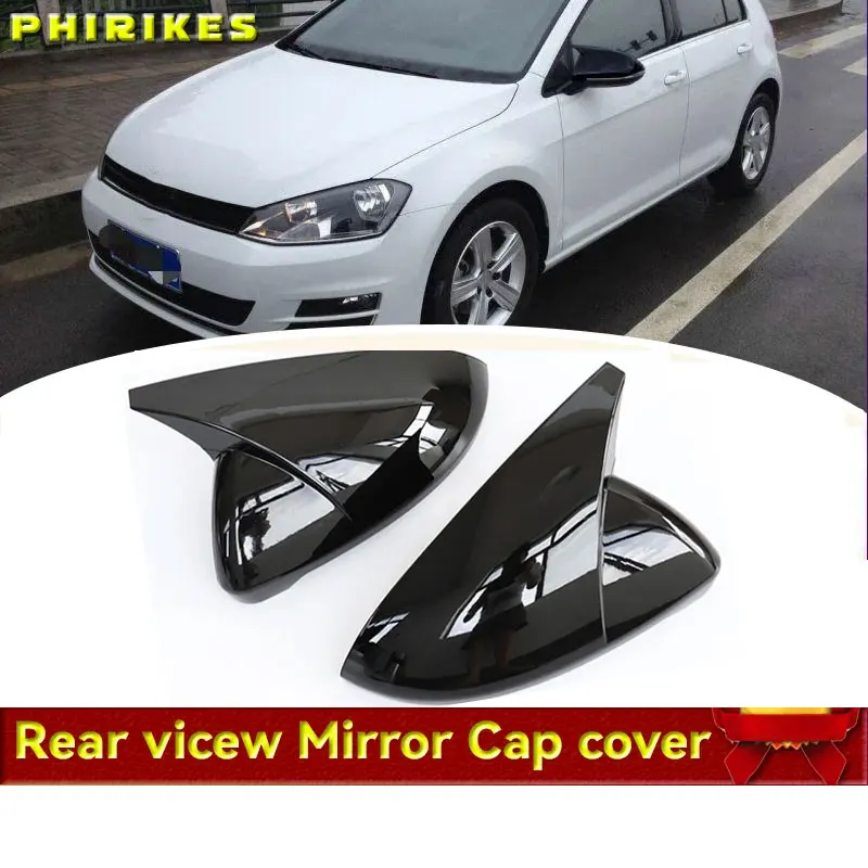 

For VW Golf 7 MK7 7.5 GTI for Touran 2013-2020 Side RearView Mirror Cover Caps Signals Golf 7 Mirror Tools Case Accessories