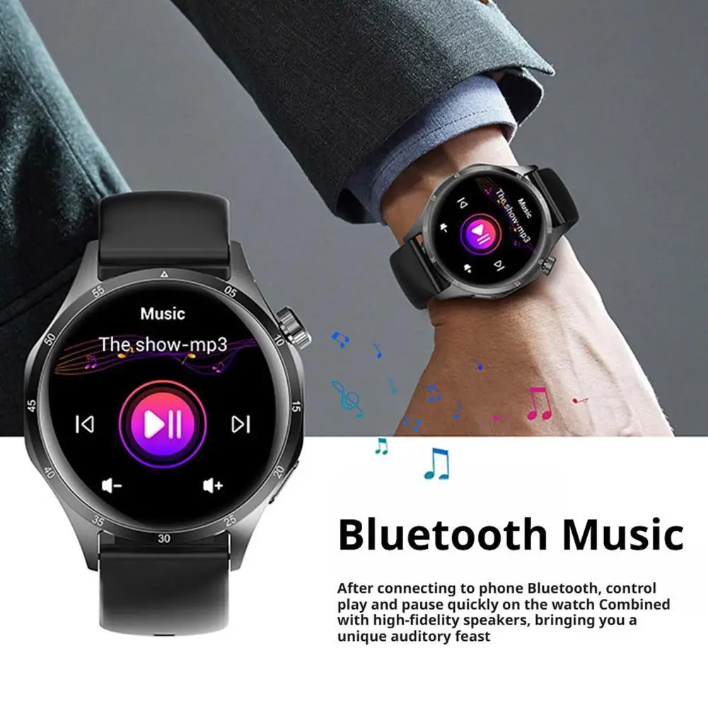 Outdoor Sports Smart Calling Watch Men 360*360 AMOLED Screen Heart rate Bluetooth 5.3 Call IP67 Waterproof Man Smartwatch Man