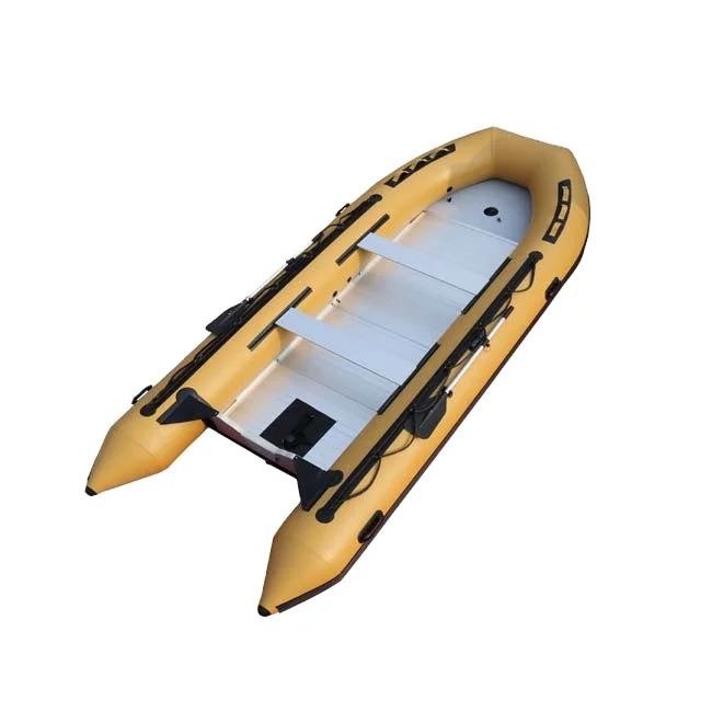 

Large PVC & Aluminum Hull Inflatable Rescue Boat for Lake Usage for Fishing Floating Drifting Outdoor Leisure