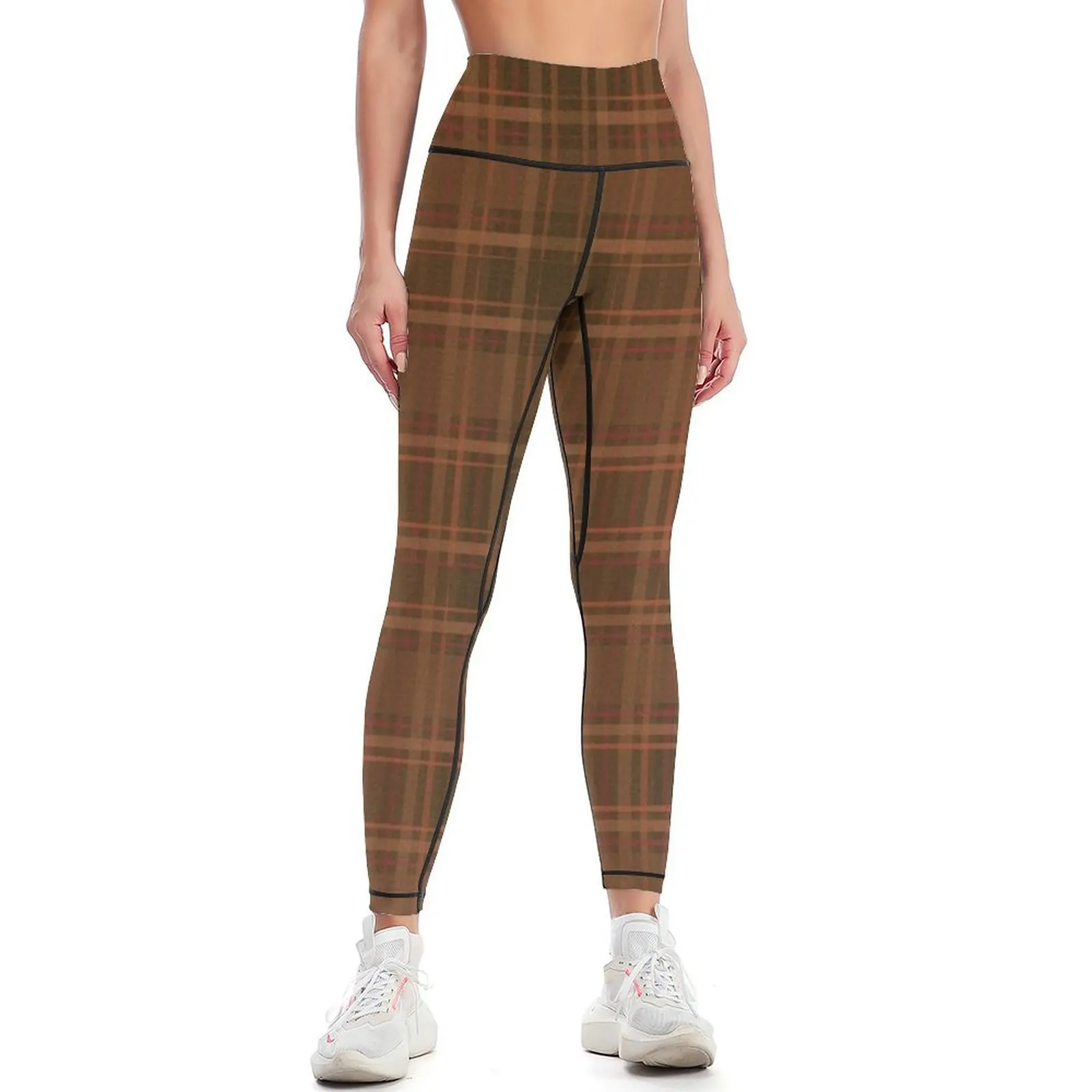 British Tartan style Leggings Women's fitness legings for fitness trousers Leginsy push up Womens Leggings