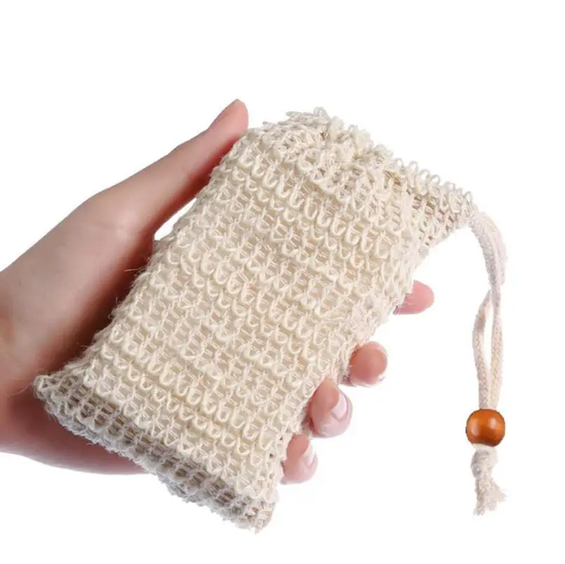 Soap Saver Bag Natural Sisal Exfoliating Soap Pouch for Foaming and Drying The Soap Bars Shower Space Saving Soap Bag ni90