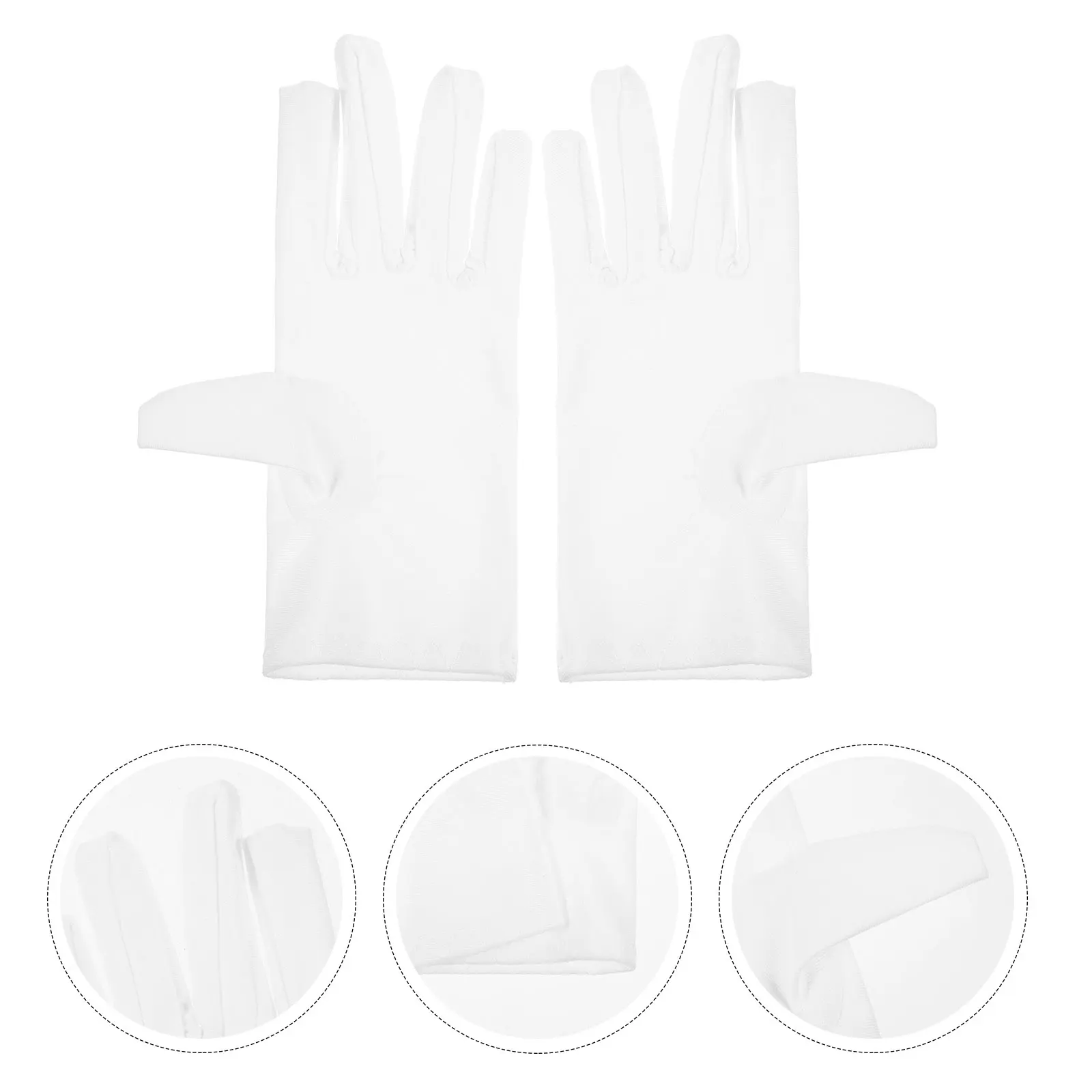 

Gloves White Elastic Stretchy Polyester Spandex For 11-14 Years Party Halloween Wedding Masquerade Dance