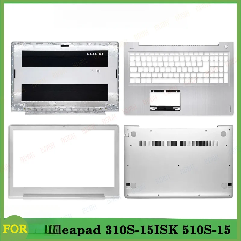 

Серебристо-белая задняя крышка для ноутбука, замена для Ideapad 310S-15ISK 510S-15, новая, с рамкой для клавиатуры и нижней основой корпуса