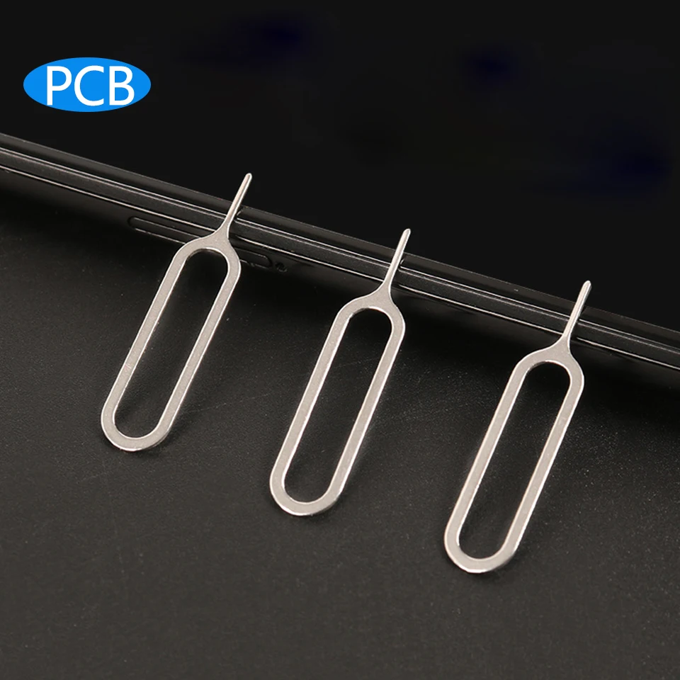 PCB 10 Pcs Eject Sim Card Tray Open Pin Needle Key Tool Sim Card Tray Pin Eject Tool Universal Cell Phone Sim Cards Accessories