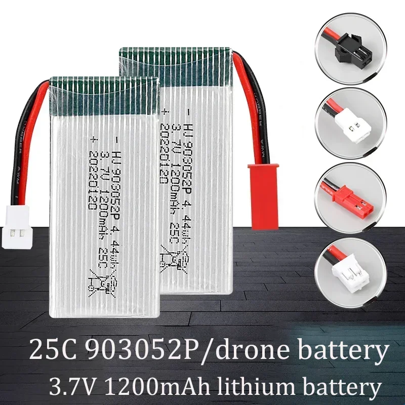 903052P 3.7V 1200mAh polymer lithium battery 25C high rate X5SW quadcopter 903052P drone accessories model aircraft battery