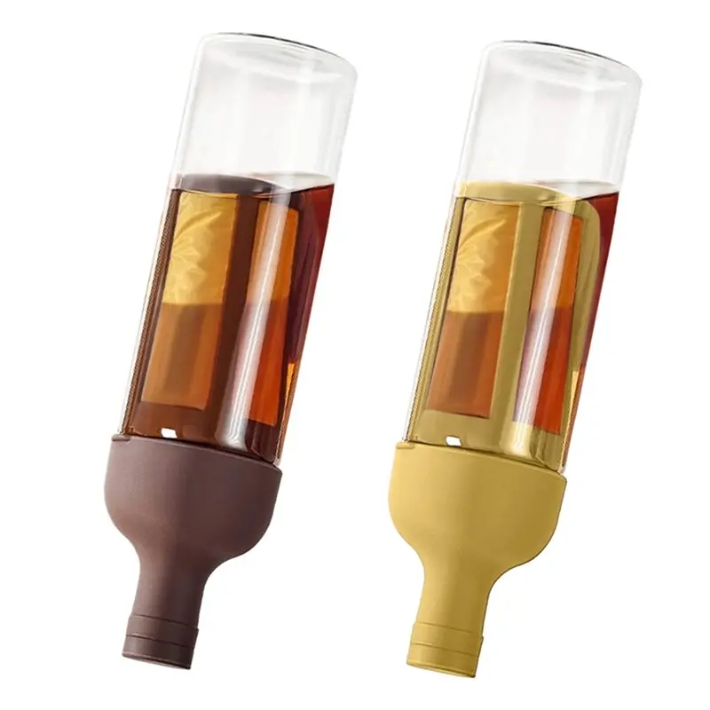 

AB11-Портативная стеклянная бутылка для холодного заваривания кофе 1 л, с фильтром, новая, 2 шт., стакан для холодной воды