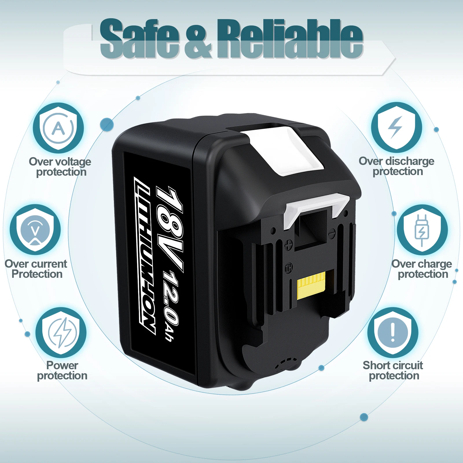 Pour Batterie Makita 18V 3.0AH/4.0AH/6.0AH/9.0AH Batterie Rechargeable BL1830 BL1815 BL1860 Batterie d'outil électrique de remplacement