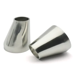 19/25/32/38/45/51/57/63/76/102mm OD Butt Welded Eccentric Reducer Pipe SS304 Stainless Steel Sanitary Pipe Reducer Accessories