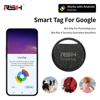 RSH Säkerhetsspårare Plånbok Bagage Koffertbox Locator Anti Loss för Android Smart Tag Fungerar med Google Find för Samsung OnePlus 10 best sales Security tool - №2