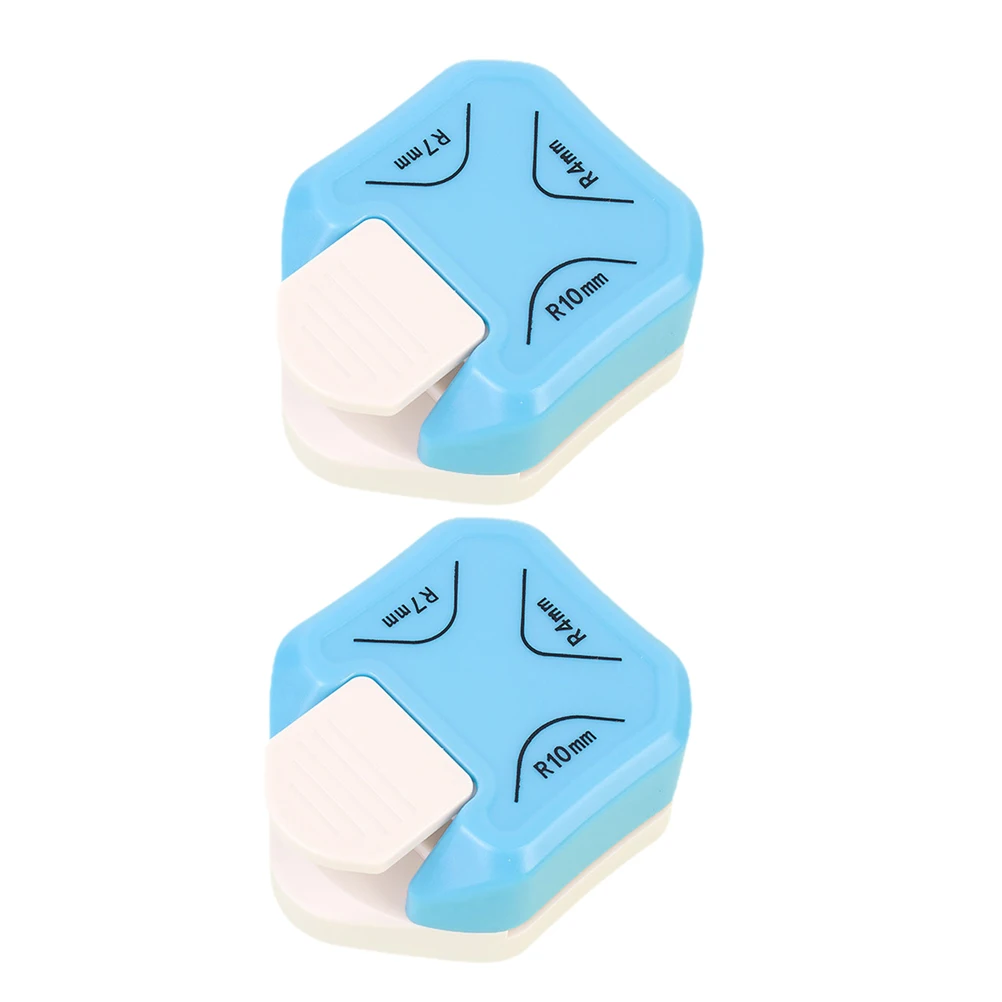 

2Pcs Round Corner Punch Edge Trimmer Craft Tool Paper Crafting Projects Lightweight Portable Easy Use