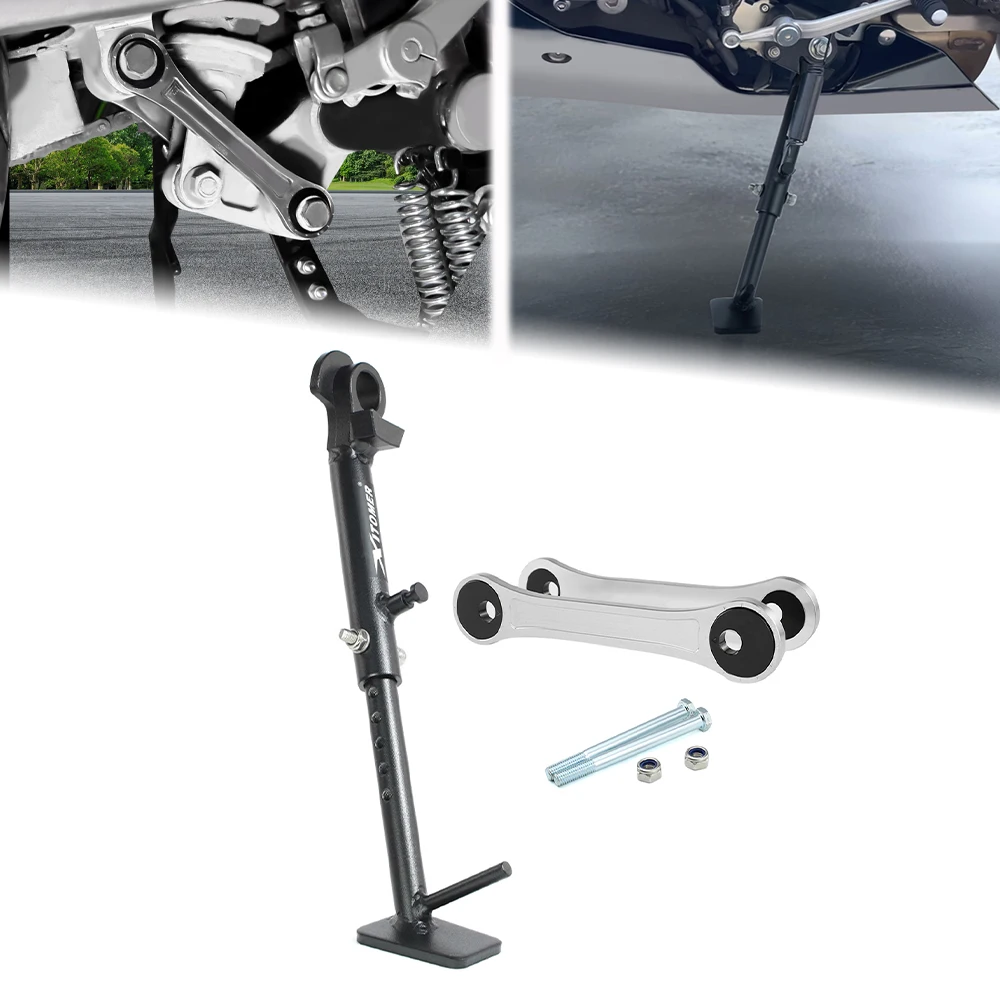 

Motorcycle Adjustable Kickstand Side Stand & Rear Lowering Links Suspension Linkage Drop Kits YZF-R6 2006-2025 YZF R6 For Yamaha