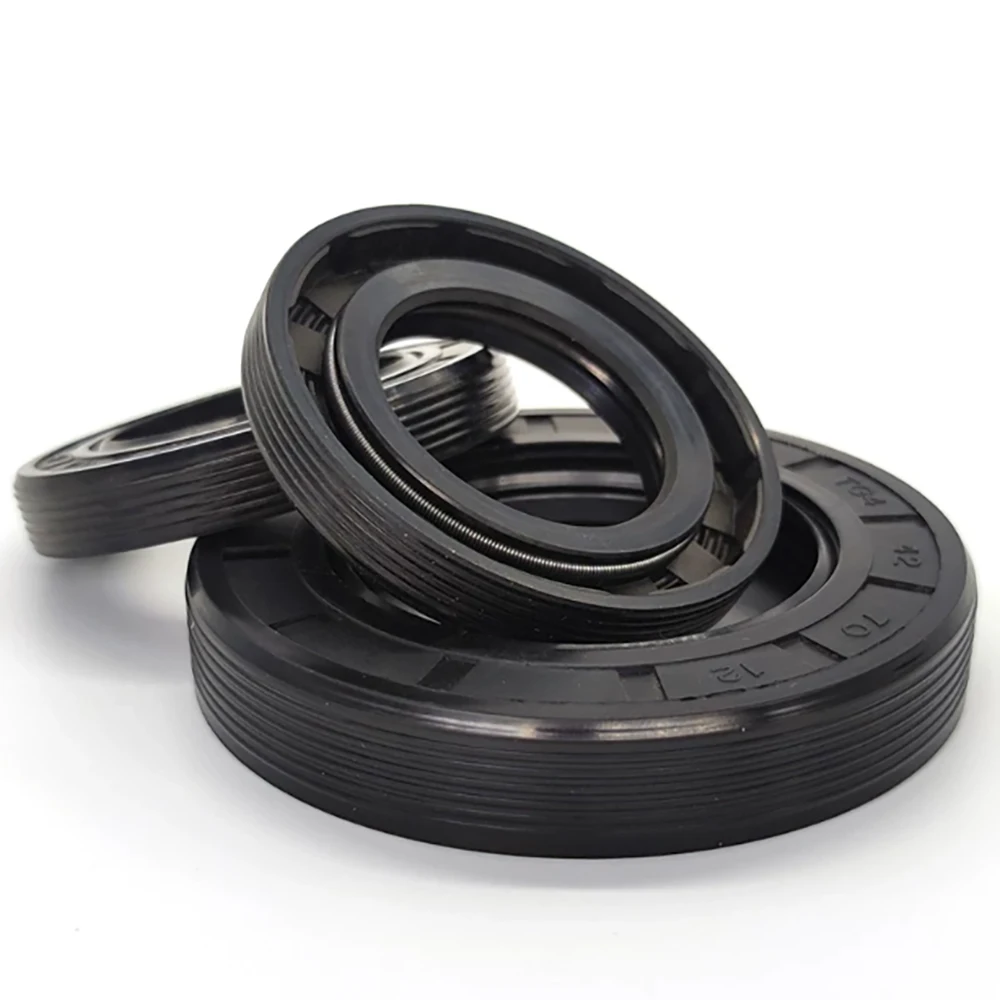 TC/TG4 Skeleton Oil Seal Black NBR Rubber Oil Seal High-Temperature Wear-Resistant Seal Ring ID 13-15mm OD 20-40mm Thick 5-10mm