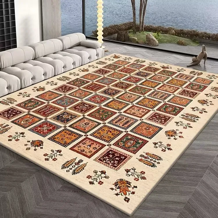 

Feng Crystal Velvet Floor Mat, Sofa, Coffee Table, Living Room Carpet, Large Area, Dirt-resistant and Easy To Care For