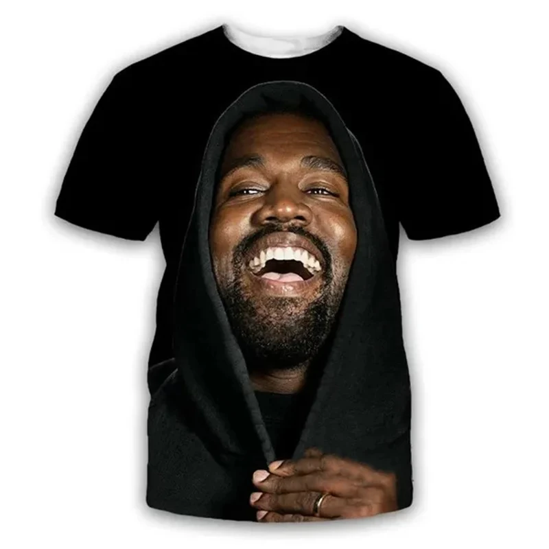 New Kanye West 3D Print T-Shirts Men Women Fashion Streetwear Oversized Short Sleeve T Shirt Hip Hop Kids Tees Tops Man Clothing