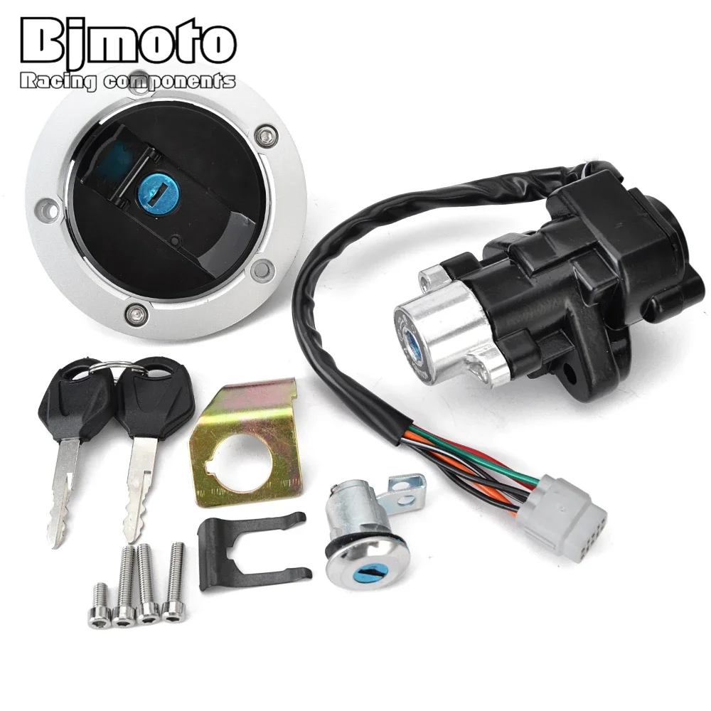 Fuel Gas Cap Ignition Switch Seat Lock with Key Kit For Suzuki DL650 DL1000 V-Strom GSF1200 GSF1250 Bandit GSX650F Katana 650