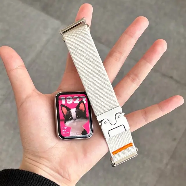 Fallschirmschnallen-Nylonband für Redmi Watch 5 Active, elastisches Armband für Redmi Watch 5 Lite, Zubehör für das Handgelenk. – Detail 2