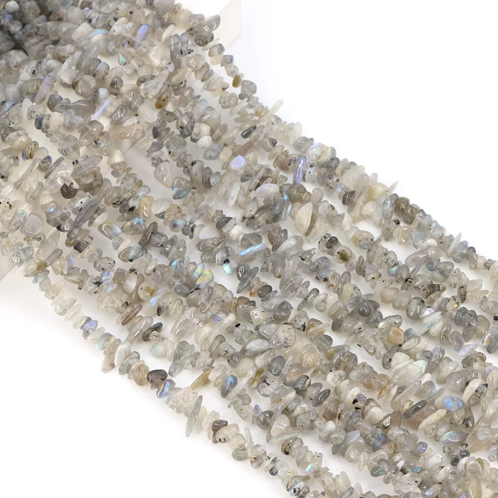 A+ Natural Blue Flash Labradorite 5-8mm Free Shape Beads Healing Crystal for DIY Jewelry Energy Bracelets Boho Necklace Crafts