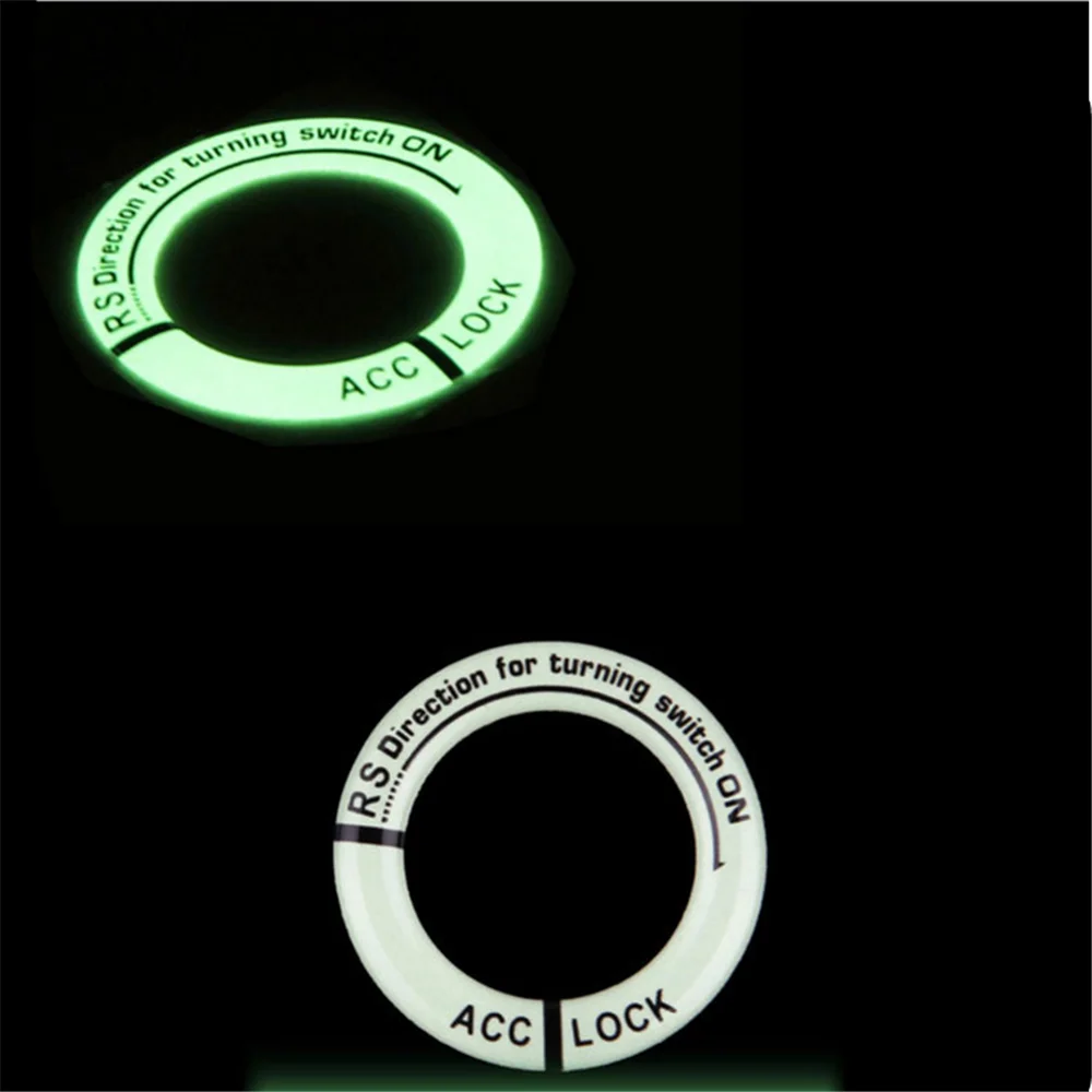 Autocollant de porte-clés phosphorescent en gel pour voiture et moto, SsangYong, Actyon, Turismo, Rodius, Rexton, Korando, KIA, RIO, Ceed, VW