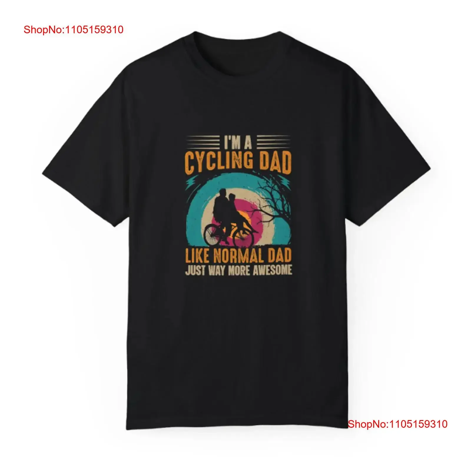 أنا أبي ركوب الدراجات مثل عادي فقط الطريقة أكثر رائعة دراجة تي شيرت خمر غسلها أنيق امتدت الأزياء الرسم عارضة
