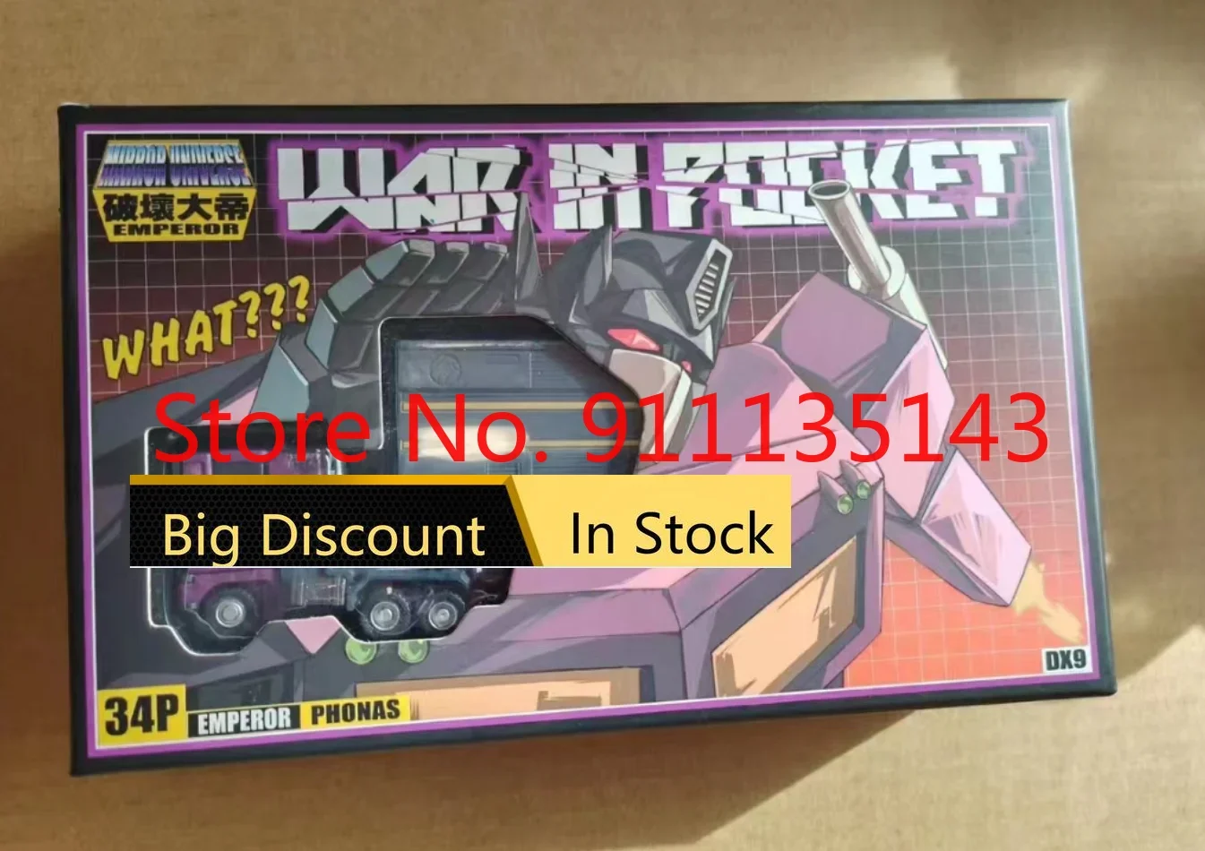 

Dx9 Toys X34p War In Pocket Emperor Phonas In Stock