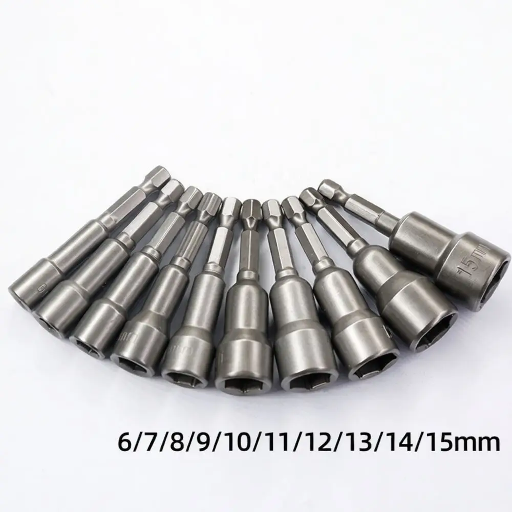 Magnetic Hex Socket Extension Adapter For Fuxin Impact Driver Bit 65mm Chrome Vanadium Steel Nut Setter Hand Tool Repair