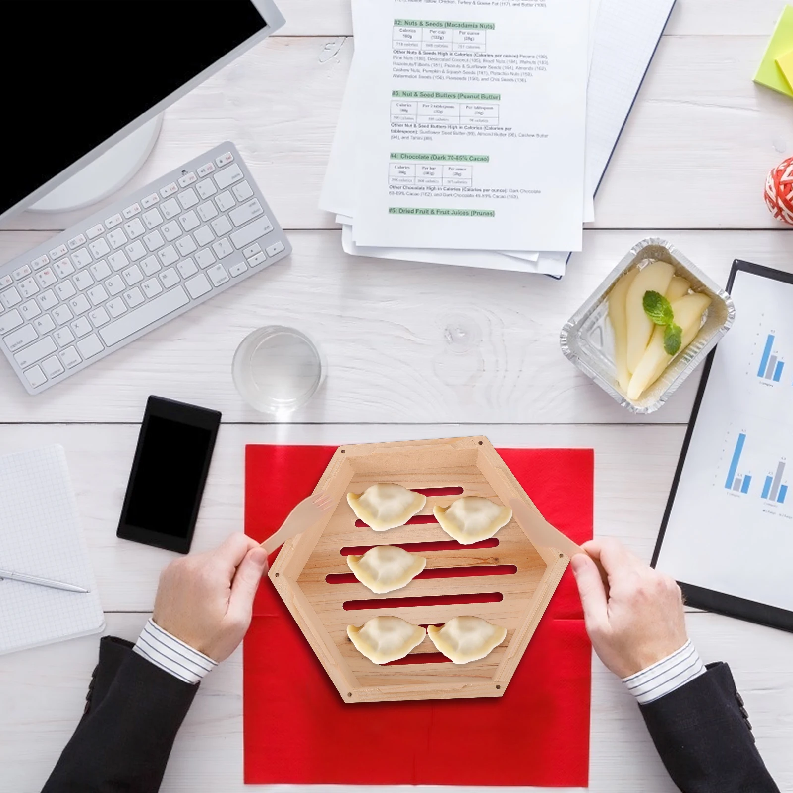 

Eco-Friendly Bamboo Hexagonal Food Steamer Multi-Functional Kitchen Wood Steamer for Healthy Cooking Kitchen Supplies