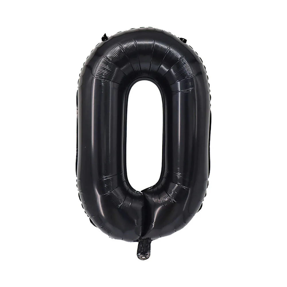 40Inch Black Number Foil Balloon 1 2 3 4 5 6 7 8 9 years Digital Globos Children Birthday Party Decoration Baby Shower Toy Kids