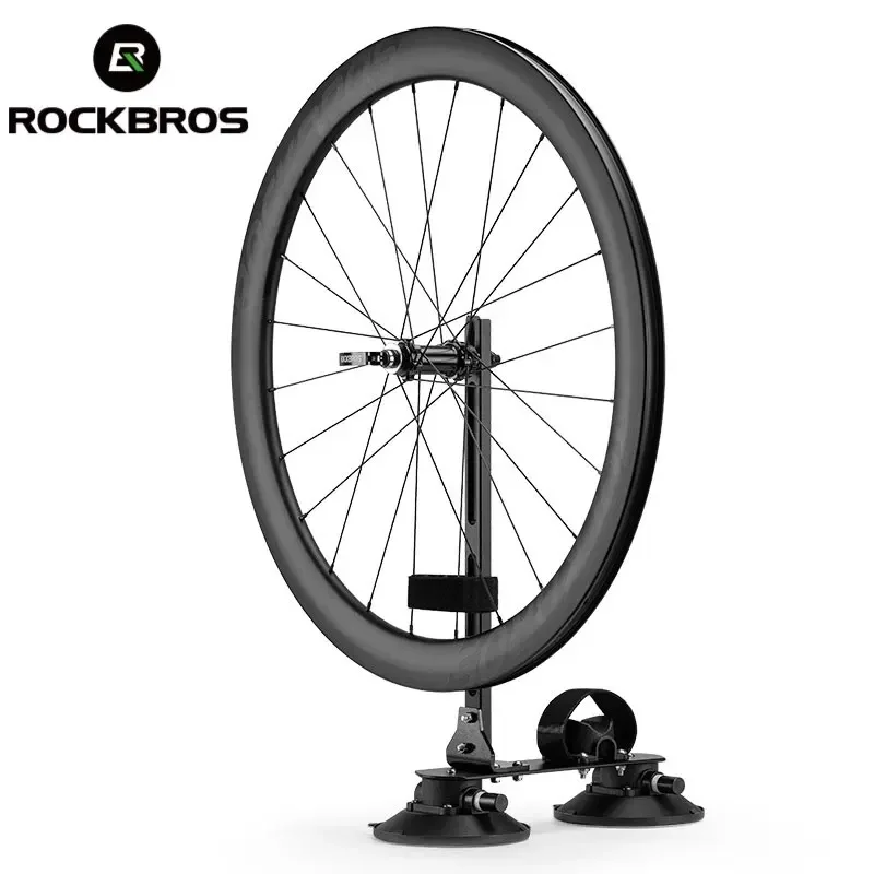 

ROCKBROS Suction Cup Wheel Frame Bike Carrier Car Rack Quick Hub Install MTB Road Bike Universal Travel Wheel Frame