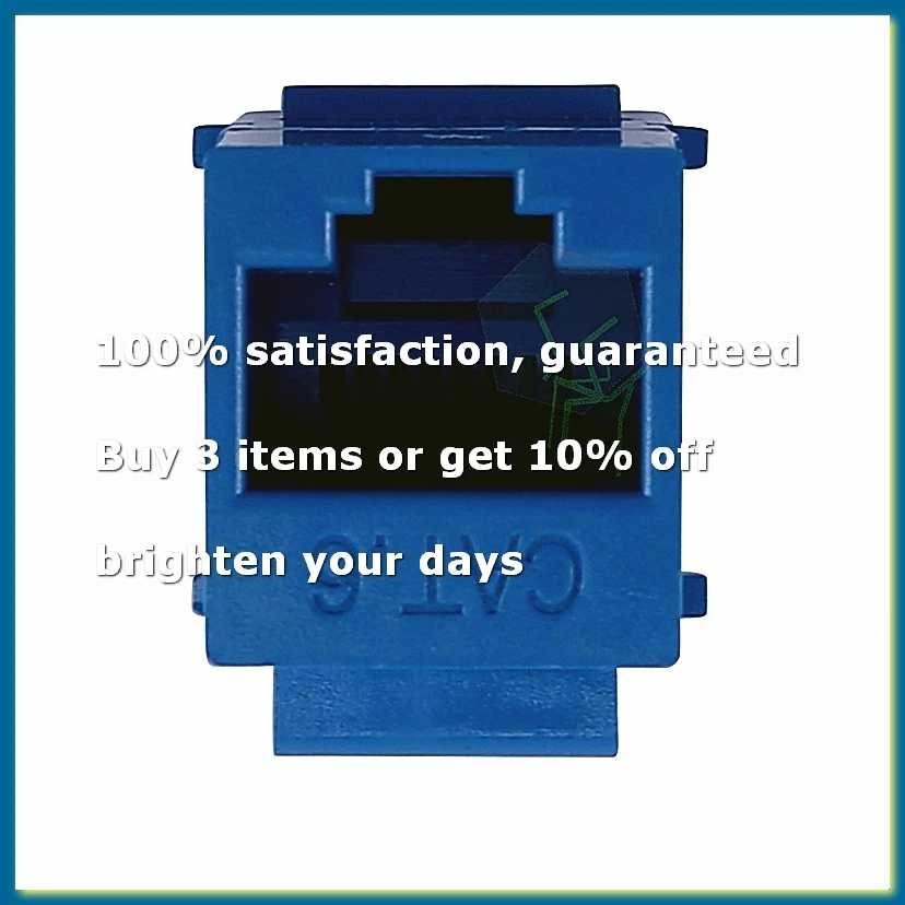 10Pcs RJ45 Connector Jack Cat6 Extension Coupler Ethernet Network LAN Cat 6 Coupler Jacks Extend Adapter,Blue
