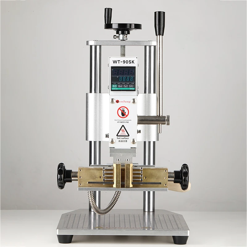 Imagem -02 - Máquina de Bronzeamento Máquina de Estampagem a Quente Máquina de Gravação Manual com Controle Deslizante de Posicionamento para Couro Pvc