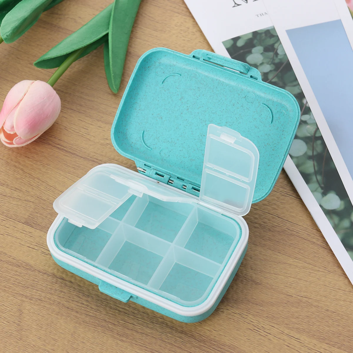 

Портативная коробка для таблеток, удобный футляр для хранения, небольшой контейнер для лекарственных коробок