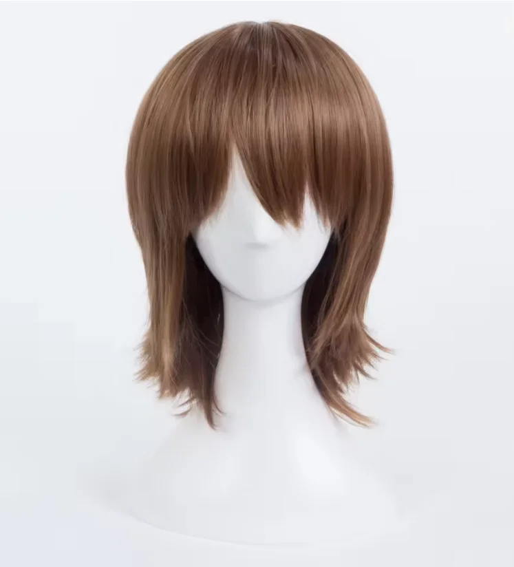 Vampire Knight Kaname Kuran Cosplay Synthetic Hair Headwear Brown Styled Halloween Party Wigs Bob Brown Wigs
