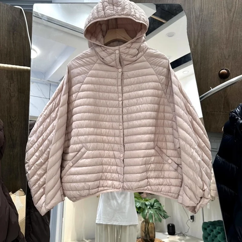 

Hooded Lightweight Coat Autumn Wind Winter Cotton Clothing Fashionable Loose Casual Korean Oversized Women's Short Jacket W1272