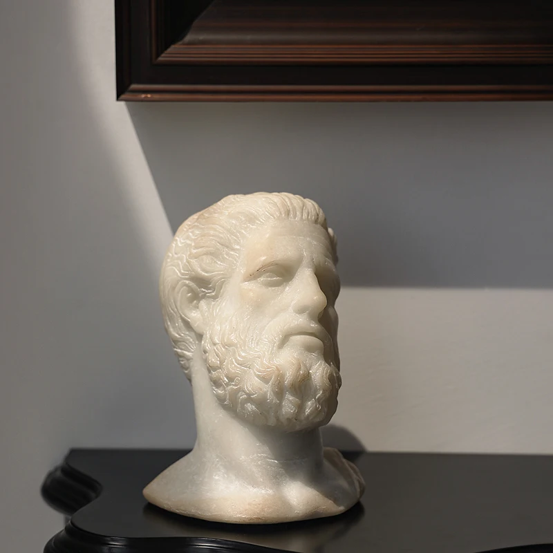 Sophocles Portrait Sculpture Sculpture Ancient Greek Art French Vintage Portrait Home Desk Desktop Decorations Ornaments