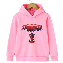 Superhero Spider-Man Sports Hoodie Kids Fashion Baby Boys Girls Printed Spring Fall cartoon sweatshirt top Long sleeve hoodie