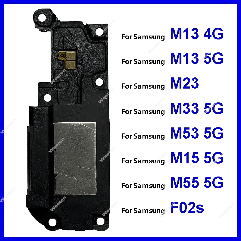 Louder Speaker Ringer For Samsung Galaxy M13 M23 M33 M53 M15 M55 4G5G F02s Loud Sound Buzzer Flex Cable Loudspeaker Module Parts