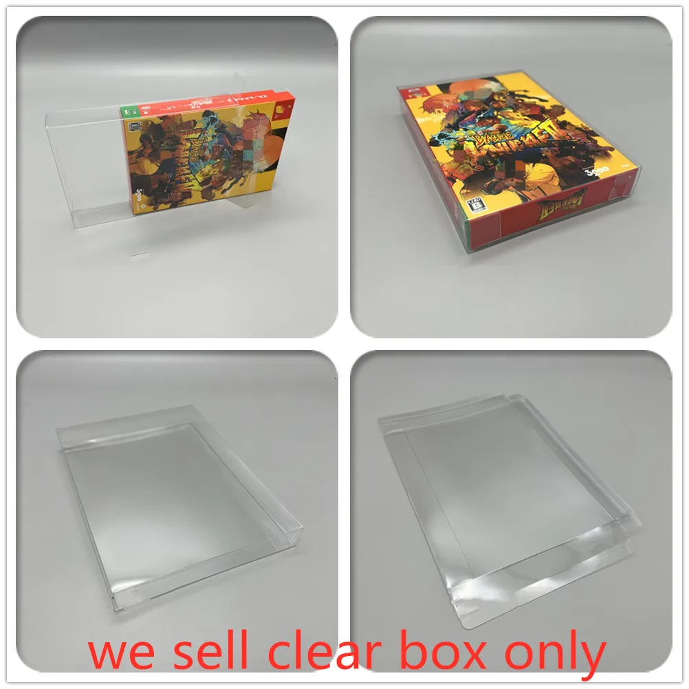 

PET Box Protector For Bare Knuckle IV Collect Boxes For Switch NS Game Case Shell Clear Display Cases For Japanese edition