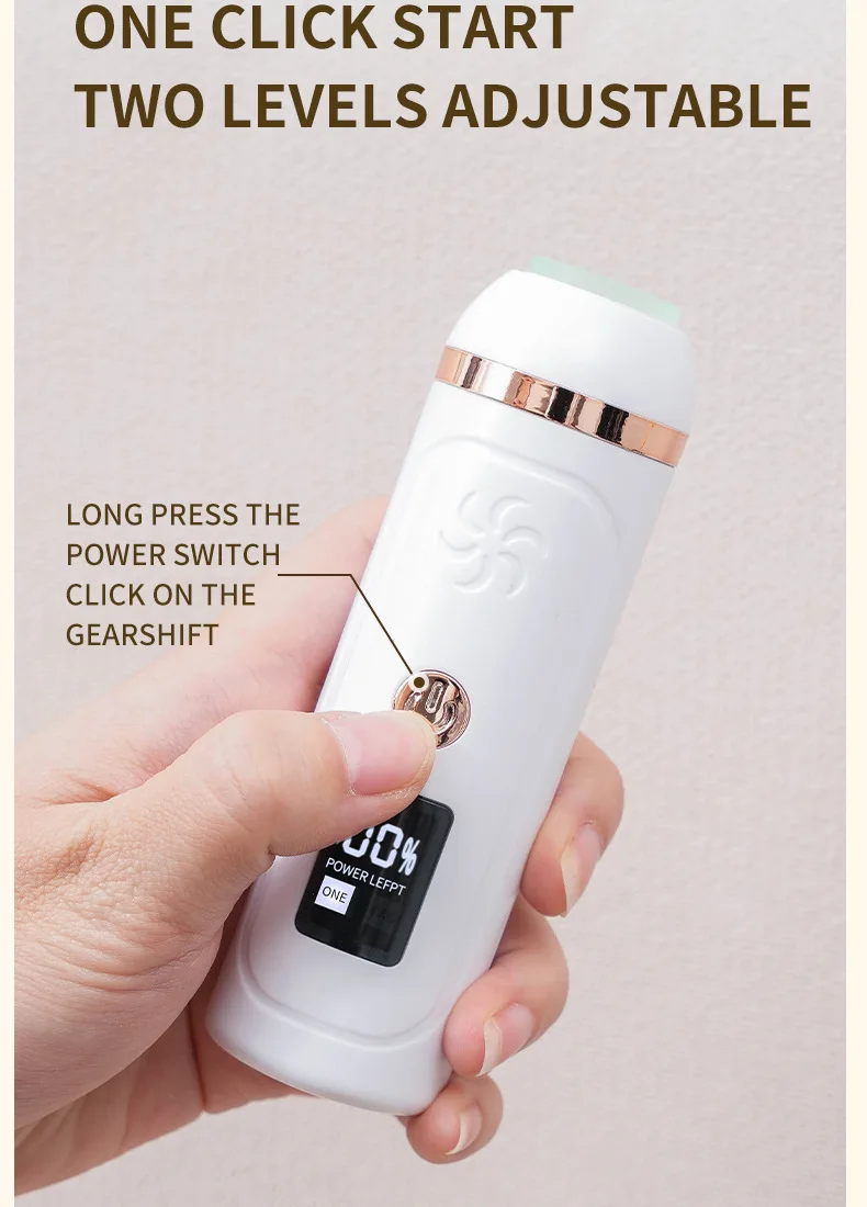 Lima elettronica per piedi ricaricabile con display digitale_voghion.com