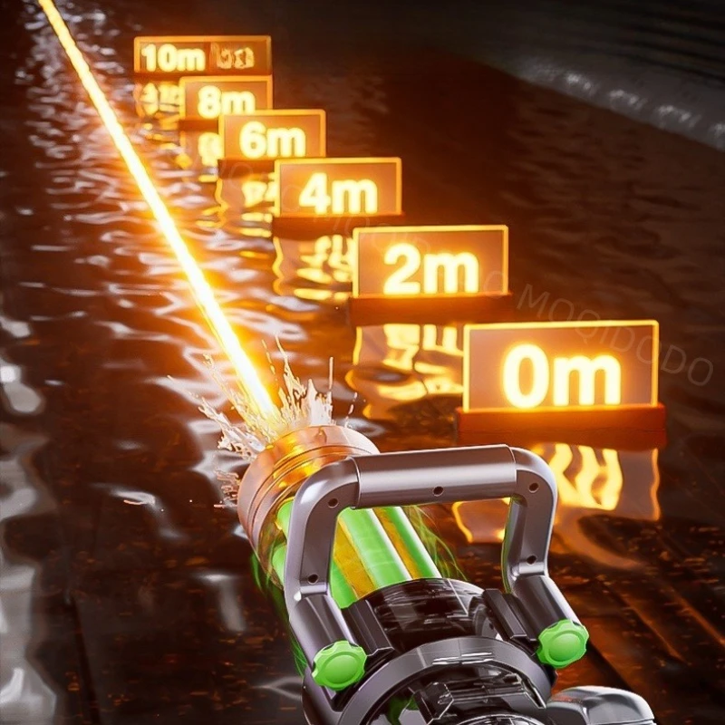 

Мощный водный пистолет Гатлинга 43 см, игрушка для бассейна и пляжа, большой запас воды, для мальчиков, летний подарок