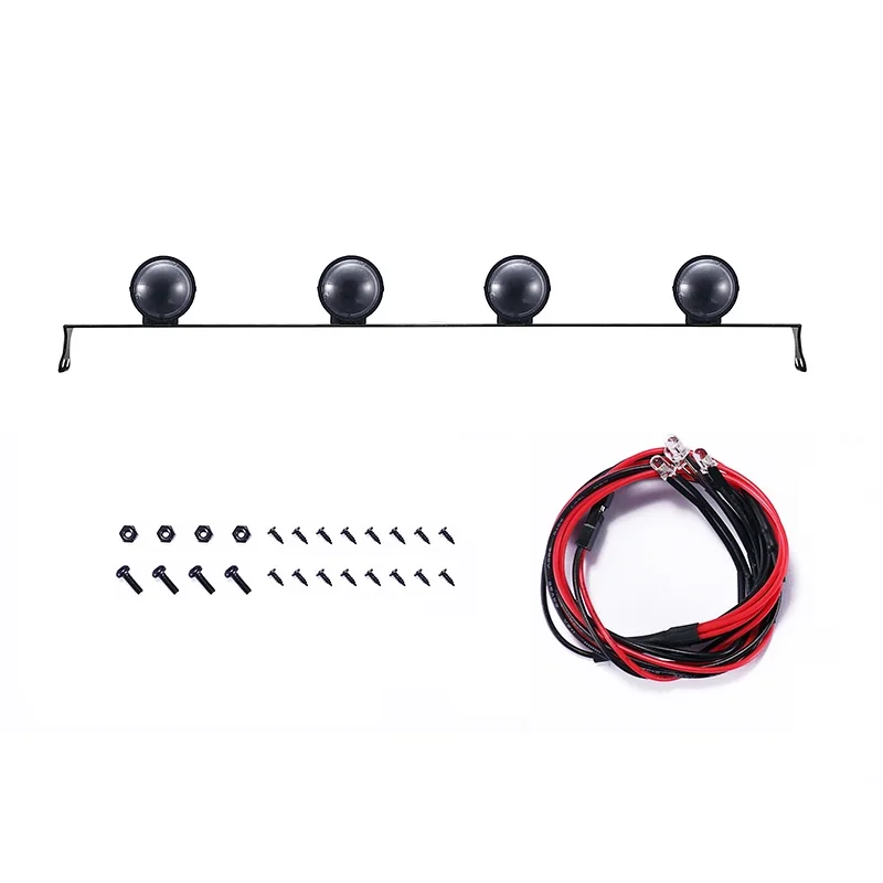 LED Light Strip Body Shell Roof Lamp Light Bar for 1/10 RC Crawler Car TRAXXAS TRX4 Axial SCX10 Redcat Upgrade Parts