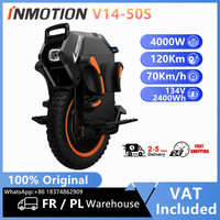 EU STOCK Original INMOTION V14-50S Electric Unicycle 50S Battery 70km/h Speed 134V 2400Wh Motor High Torque Adventure V14EUC