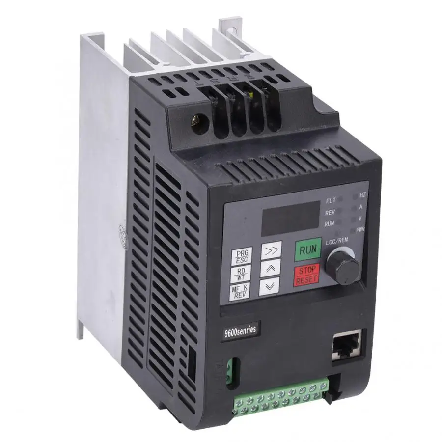 Universal VFD Frequency Speed Controller 2.2KW AC Frequency Inverter 3 phase 220V output For Three-Phase AC Fan Motor