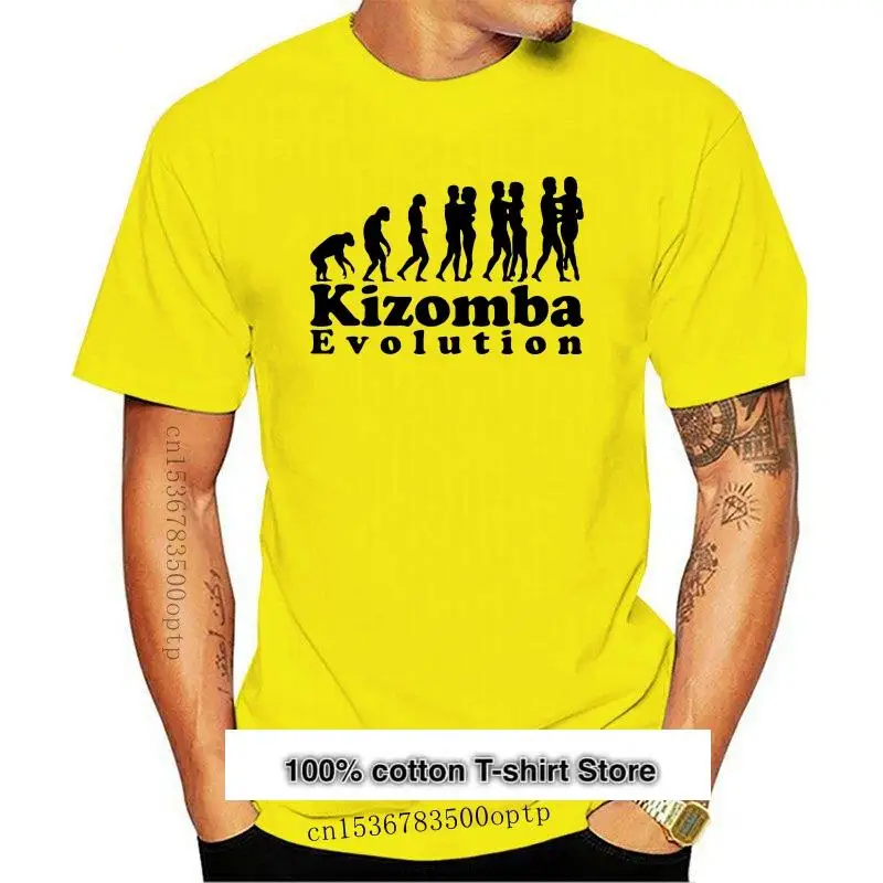 Camiseta de manga corta para hombre y mujer, camisa Unisex de Kizomba Evolution, nueva