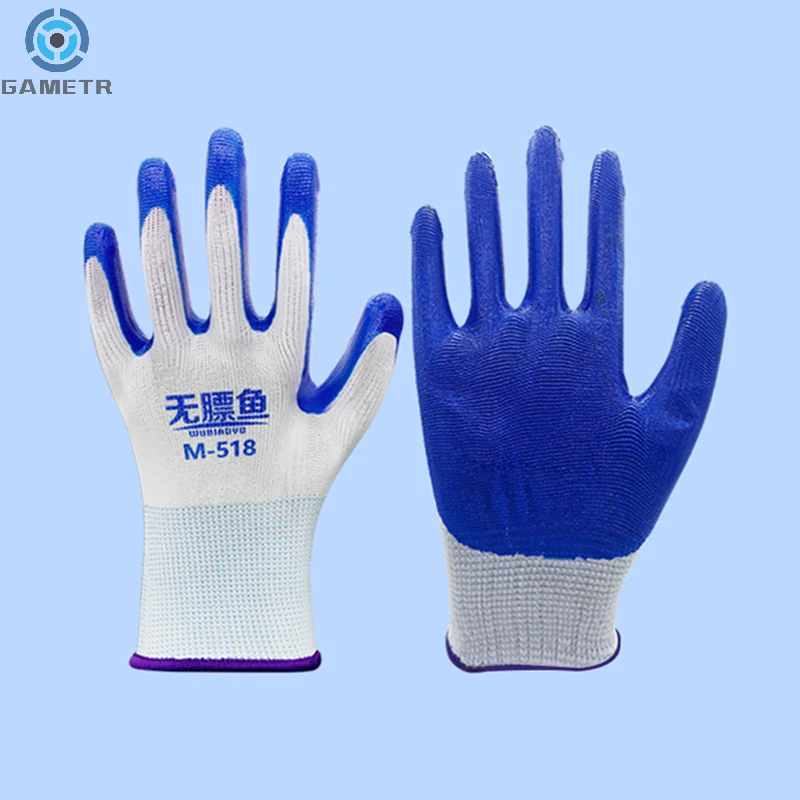 1pairs Winter Warm Tire Rubber Wear-resistant Anti-slip Labor Protection Gloves Nitrile Gloves Construction Gardening Gloves