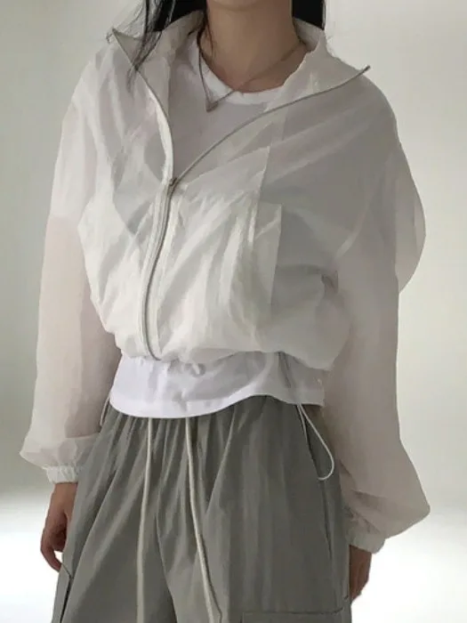 

Ele Simple Long Sve Верхняя одежда на молнии с завязками по краю для женщин Ранняя осень Универсальный повседневный топ для поездок на работу Sle Regular Fit